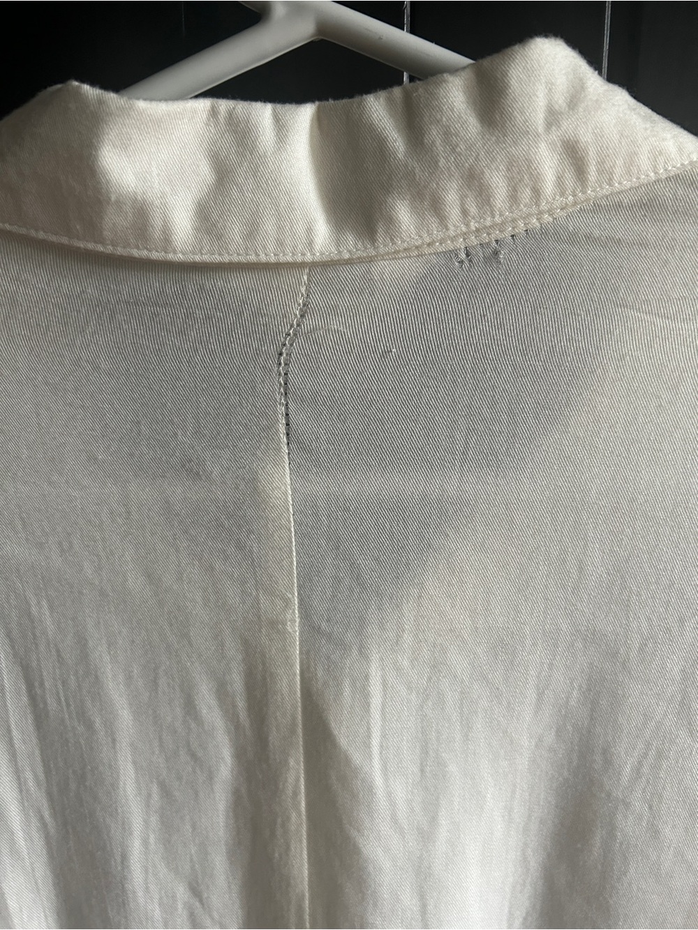 Adiva Cream Ruffle Sleeve Button-Down Shirt - Picture 3 of 4